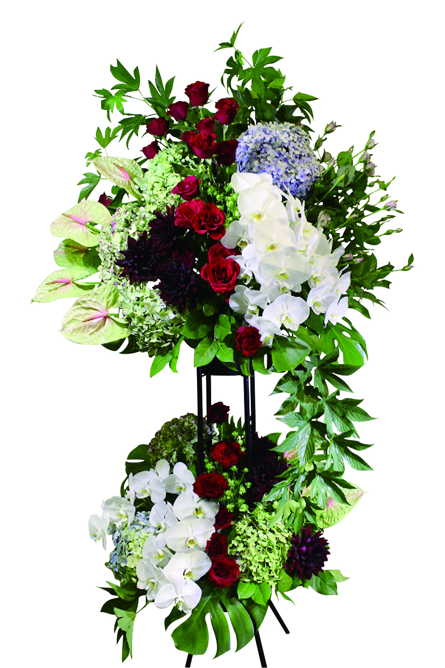 スタンド花2段木札込 スタンド花2段木札込